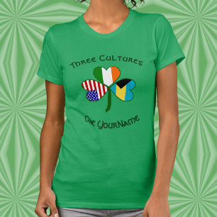 Personalized Bahamas Ireland USA Shamrock Women’s T-Shirt