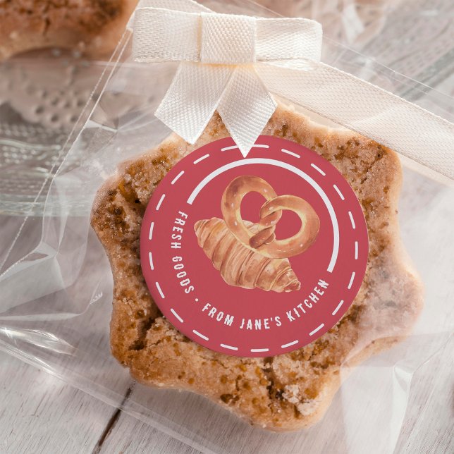 Personalized Baked Goods from My Kitchen Classic Round Sticker (Creator Uploaded)