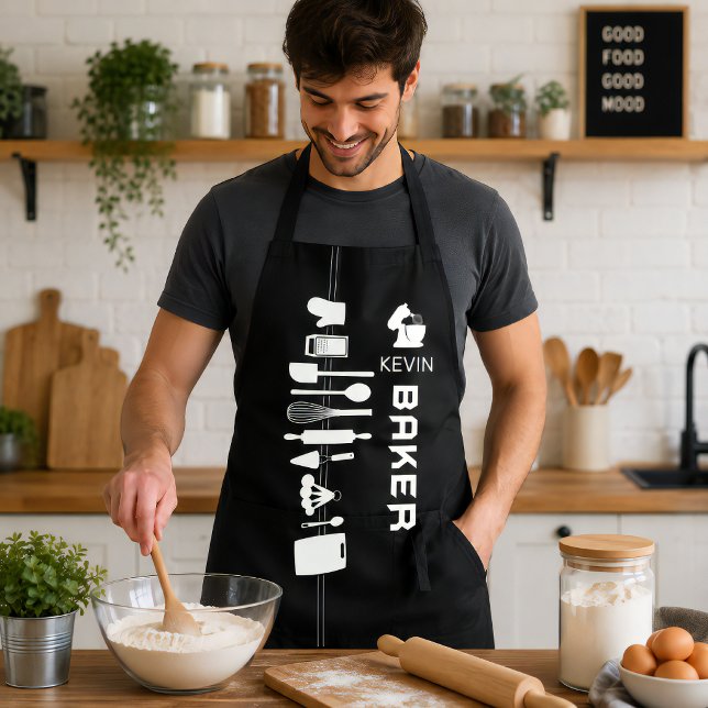 Personalized Baker Apron With Custom Name (Creator Uploaded)