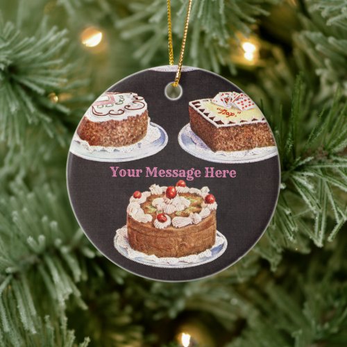 Personalized Baker Ceramic Ornament