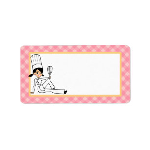 Personalized Baker Custom Label in Medium