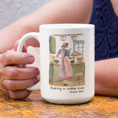 Personalized Bakers Cottagecore Farmhouse Kitchen Coffee Mug