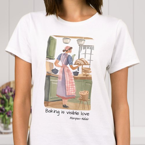 Personalized Bakers Cottagecore Farmhouse Kitchen T_Shirt