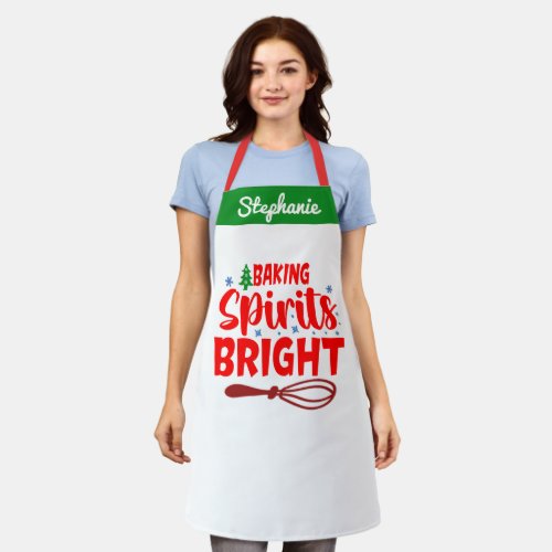 Personalized Bakers Name Aprons Baking Spirits Apron