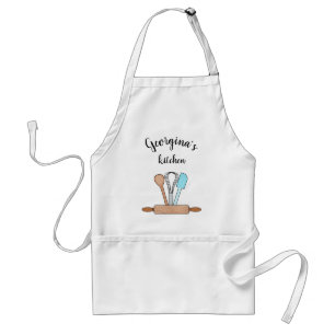 Personalized Bakers Tools Adult Apron