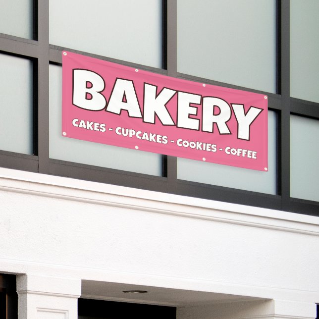 Personalized Bakery Banner (Outside Building)