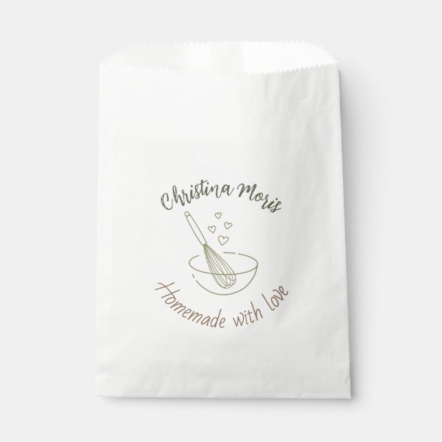 Personalized Bakery Favor Bag – Packaging (Front)