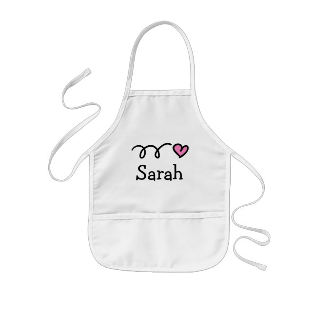 Personalized baking apron for kids Birthday party (Front)