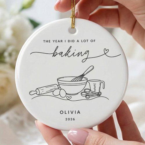 Personalized Baking Christmas Ornament