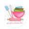 Personalized Baking Cooking Kitchen Stickers