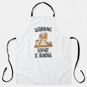 Personalized Baking Cute Baker Custom Name Kitch Apron