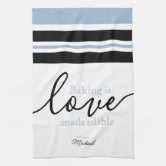 Modern Trendy King of the Kitchen Crown For Men Kitchen Towel, Zazzle