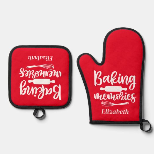 Personalized Baking Memories Red