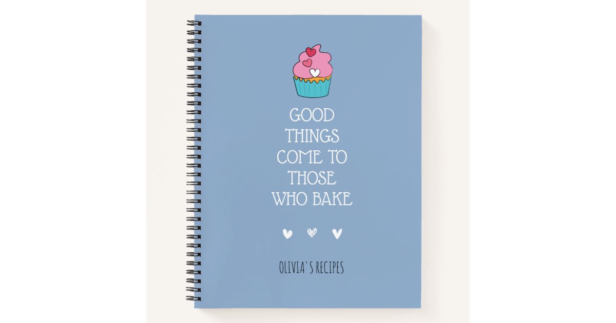 Personalized Baking Recipe Notebook Zazzle