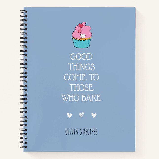 Personalized Baking Recipe Notebook (Front)