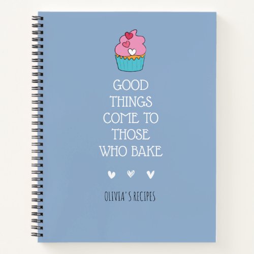 Personalized Baking Recipe Notebook