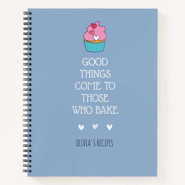 Personalized Baking Recipe Notebook (Front)