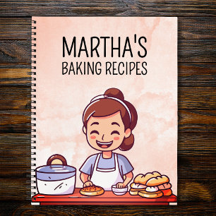 Personalized Baking Recipe Notebook Custom Recipe