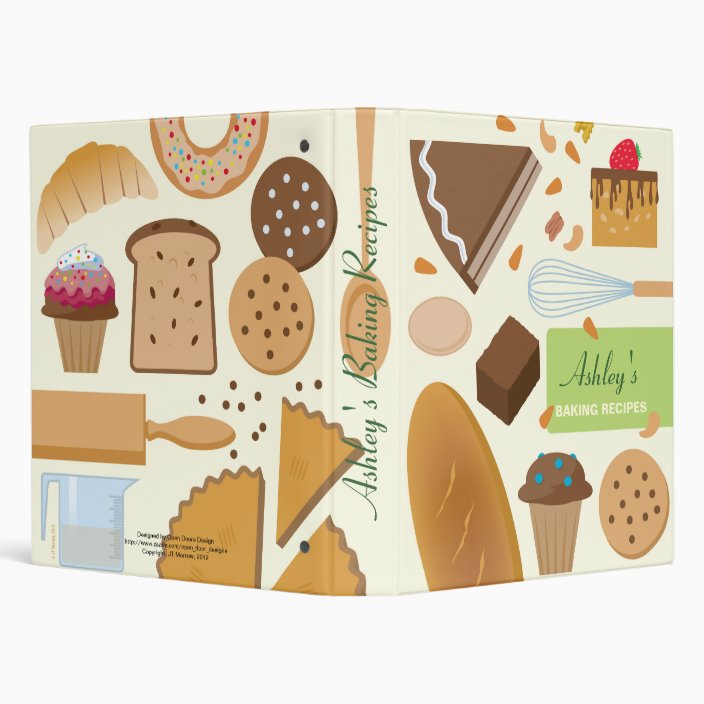 Personalized Baking Recipes Binder