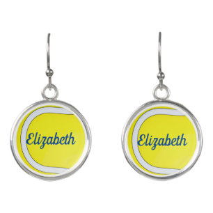 Personalized ball earrings