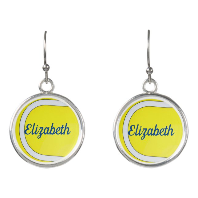 Personalized ball  earrings (Front)