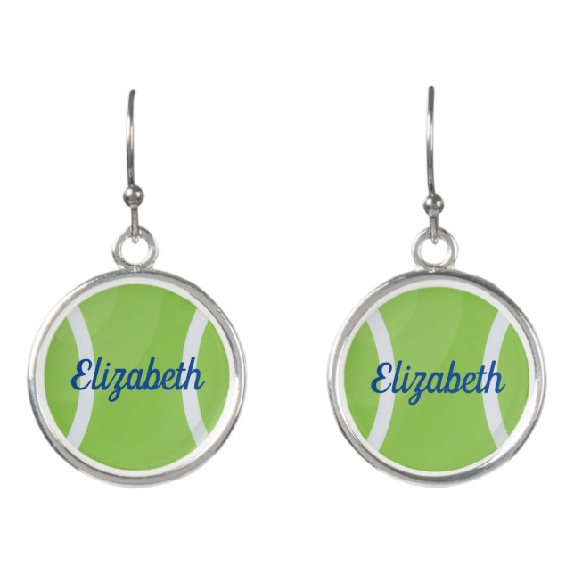 Personalized ball  earrings (Front)