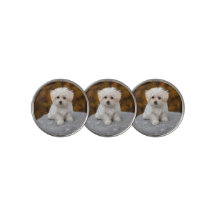 Personalized ball marker with cute Pet Photo