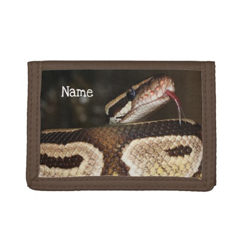 Personalized Ball Python Pet Snake Trifold Wallet