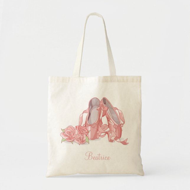 Personalized Ballerina Ballet Carry Bag (Front)