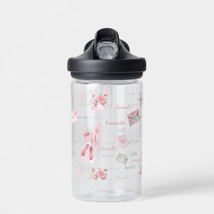 Personalized Ballerina Ballet Name Water Bottle