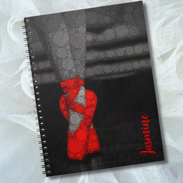 Personalized Ballerina Ballet Shoes Notebook (Creator Uploaded)