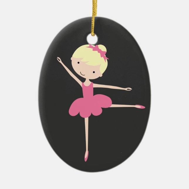 Personalized Ballerina Christmas Ornament (Front)