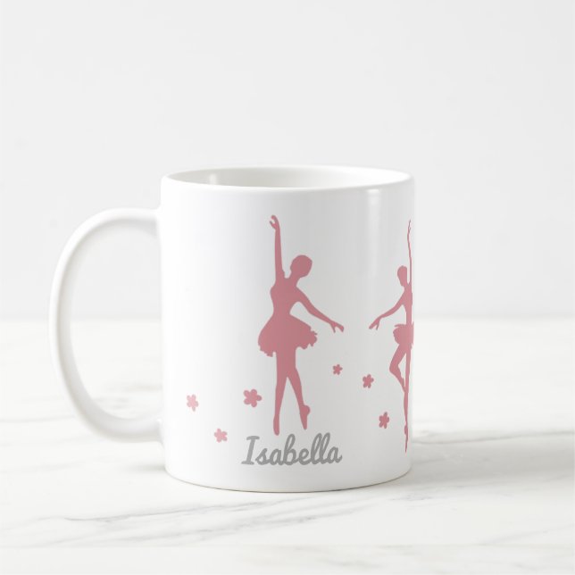 Personalized Ballerina Dancer Gift Mug (Left)