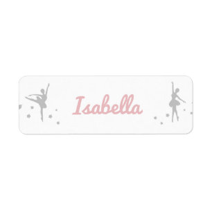 Personalized Ballerina Dancer Sticker Name