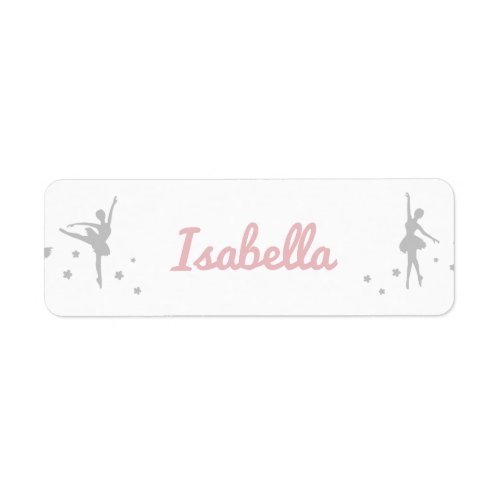 Personalized Ballerina Dancer Sticker Name