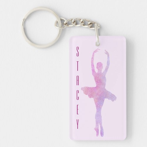 Personalized Ballerina keychain