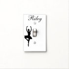 Personalized Ballerina Light Switch Cover