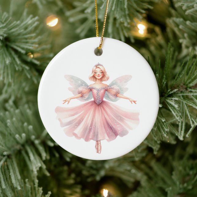 Personalized Ballerina Nutcracker Suite Characters Ceramic Ornament (Tree)