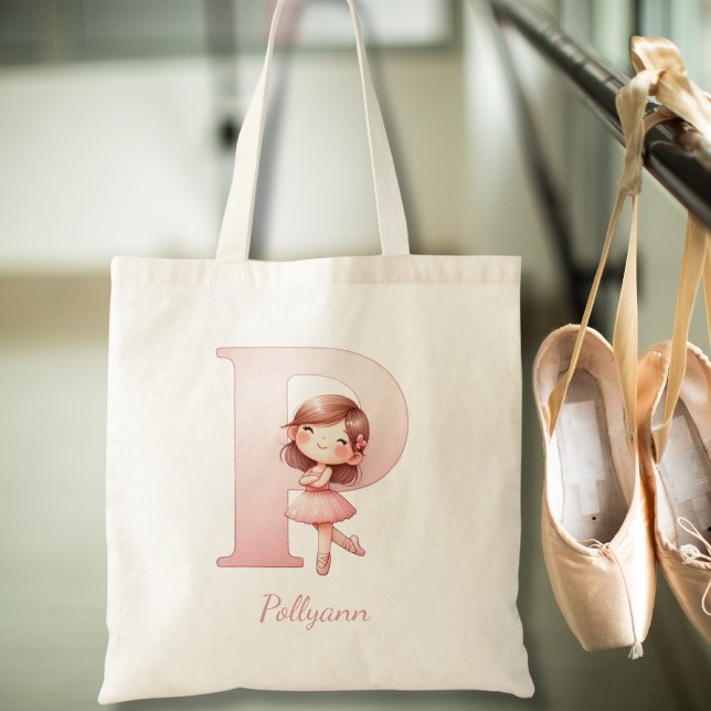 Personalized Ballerina Tote Bag (Creator Uploaded)
