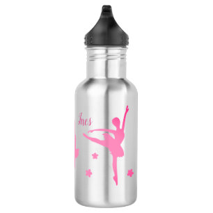 Personalized Ballerina Water Bottle   Recital Gift