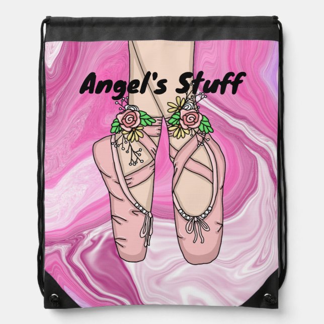 Personalized Ballet Bag | Dance Shoes (Front)