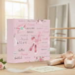 Personalized Ballet Ballerina Pretty 3 Ring Binder<br><div class="desc">This design may be personalized in the area provided by changing the photo and/or text. Or it can be customized by clicking Personalize this Template and then choosing the click to customize further option and delete or change the color of the background, add text, change the text color or style,...</div>