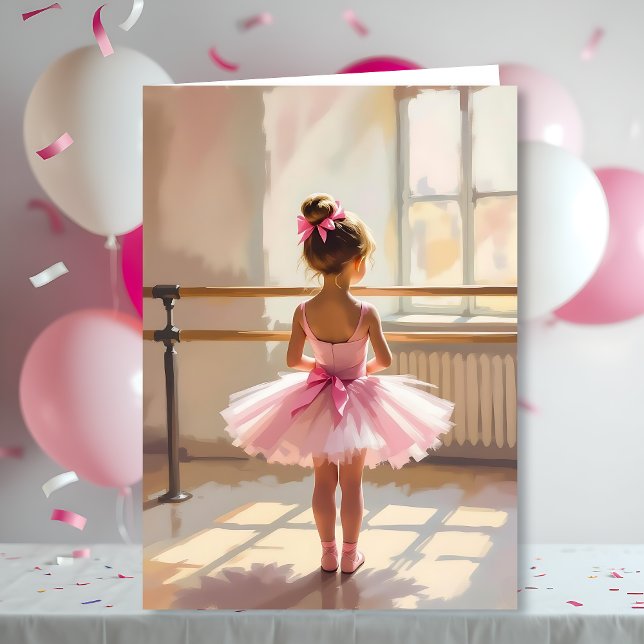 Personalized Ballet Birthday + Coloring Page Card (Creator Uploaded)