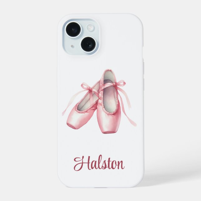 Personalized Ballet Dance Slippers Phone Case (Back)