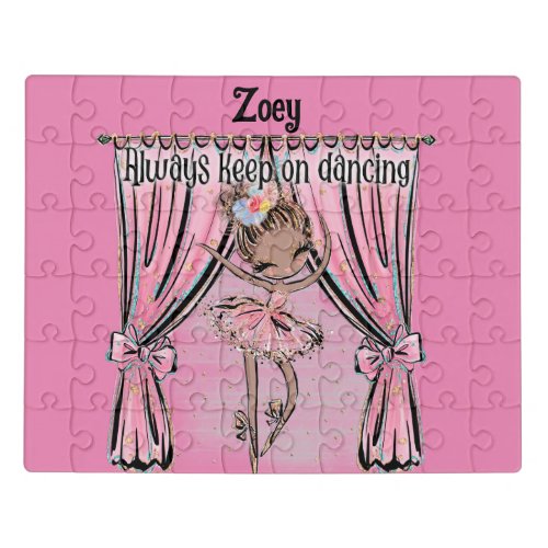 Personalized Ballet Dancer  Jigsaw Puzzle