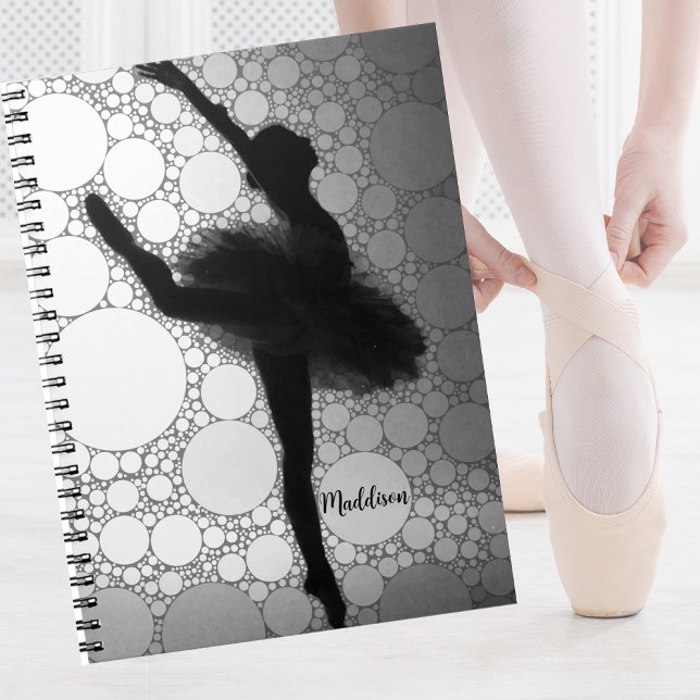 Personalized Ballet Dancing Ballerina Notebook (Creator Uploaded)