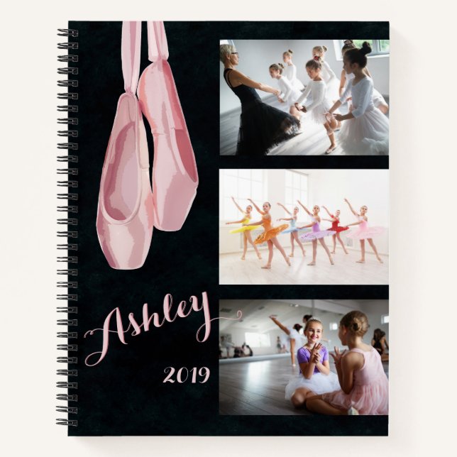Personalized Ballet Photo Notebook (Front)