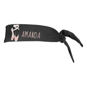 Personalized Ballet Shoes Headband Custom Name