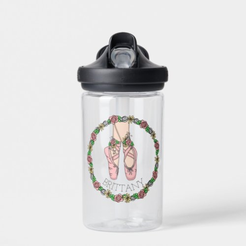 Personalized Ballet Shoes  Water Bottle