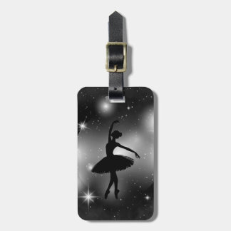 Personalized Ballet Silhouette Luggage Tag